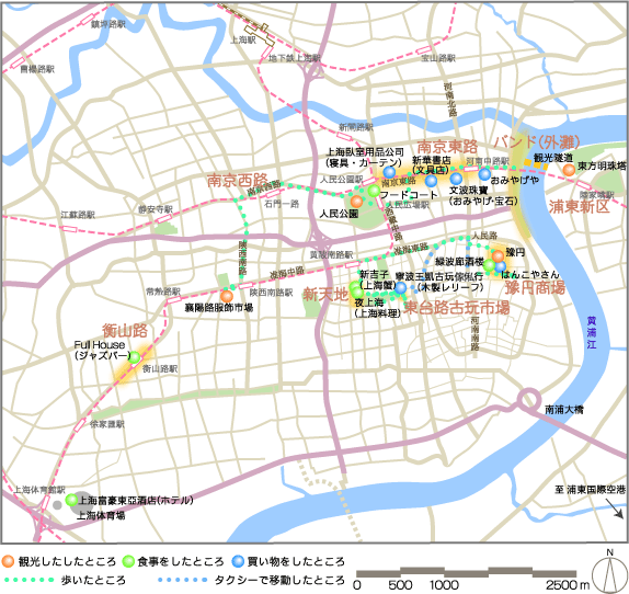 上海の地図
