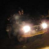ナイトサファリの4WD