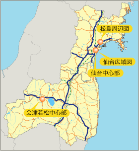 宮城福島地図